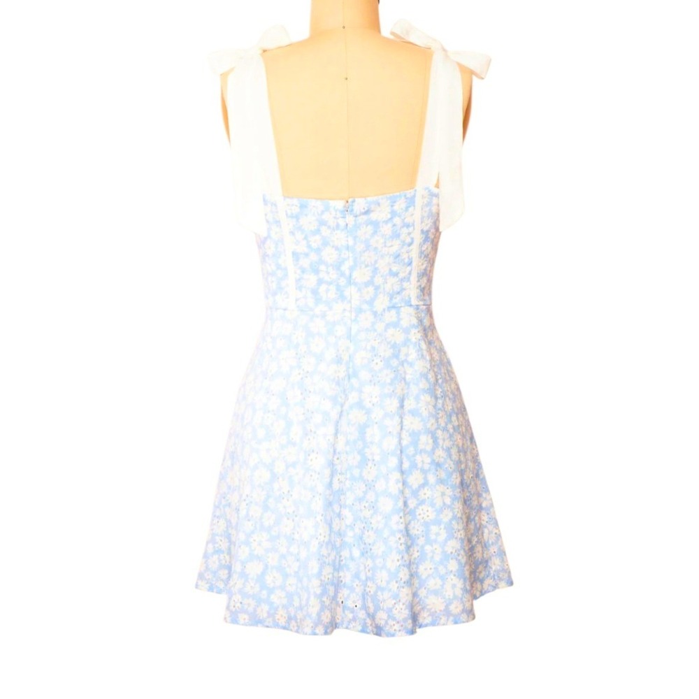 Y2k Storia Whimsical Babydoll Milkmaid Womens sz Medium Corset Graduation Dress - Picture 5 of 10